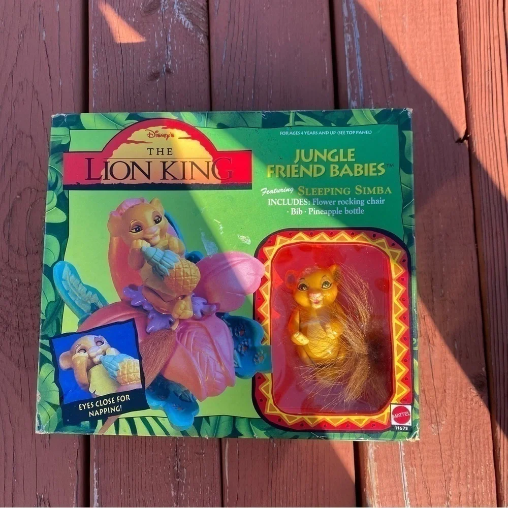 Vintage Lion King Jungle Friend Babies NEW Sleeping Simba Kids Toy Disney
